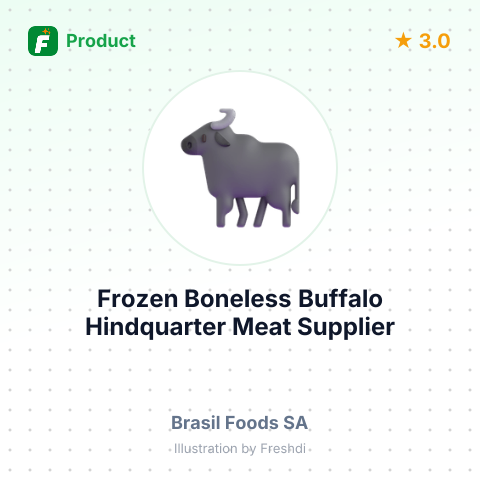 Frozen Boneless Buffalo Hindquarter Meat – summary card, no photo uploaded yet