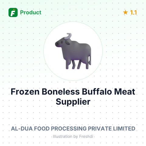 Frozen Boneless Buffalo Meat – summary card, no photo uploaded yet