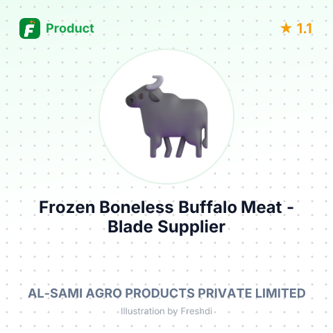 Frozen Boneless Buffalo Meat - Blade – summary card, no photo uploaded yet