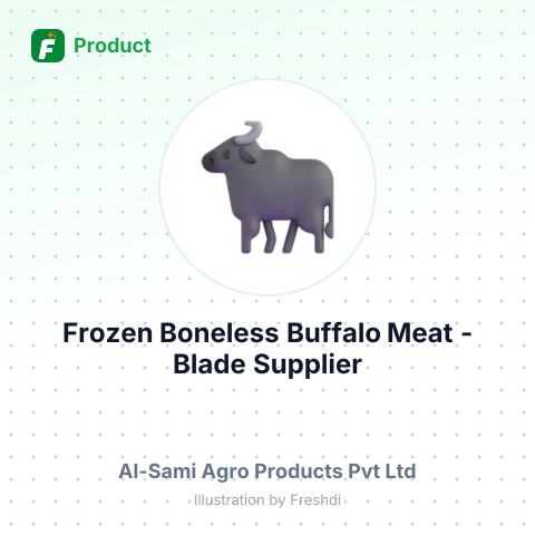 Frozen Boneless Buffalo Meat - Blade – summary card, no photo uploaded yet