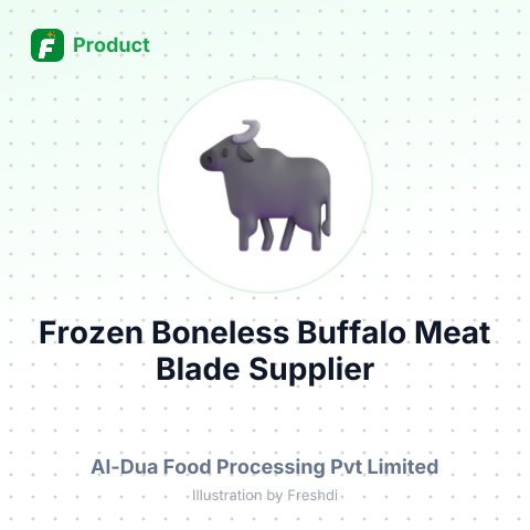 Frozen Boneless Buffalo Meat Blade – summary card, no photo uploaded yet