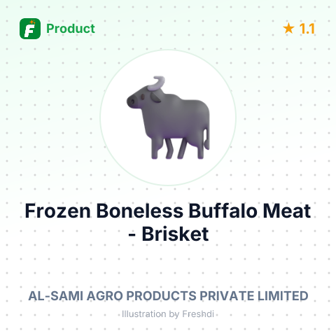 Frozen Boneless Buffalo Meat - Brisket – summary card, no photo uploaded yet