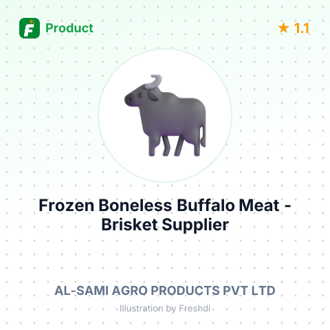 Frozen Boneless Buffalo Meat - Brisket – summary card, no photo uploaded yet