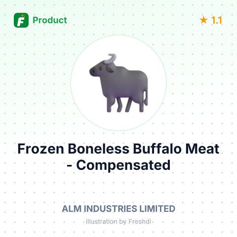 Frozen Boneless Buffalo Meat - Compensated – summary card, no photo uploaded yet
