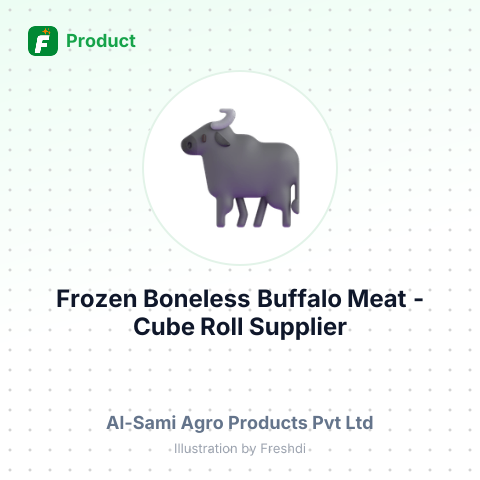Frozen Boneless Buffalo Meat - Cube Roll – summary card, no photo uploaded yet