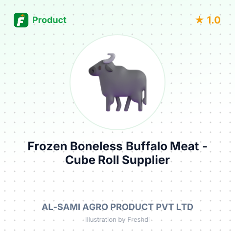 Frozen Boneless Buffalo Meat - Cube Roll – summary card, no photo uploaded yet