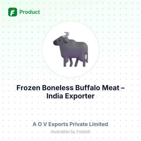 Frozen Boneless Buffalo Meat – summary card, no photo uploaded yet