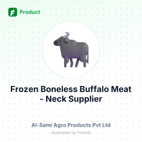 Frozen Boneless Buffalo Meat - Neck – summary card, no photo uploaded yet