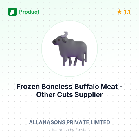 Frozen Boneless Buffalo Meat - Other Cuts – summary card, no photo uploaded yet