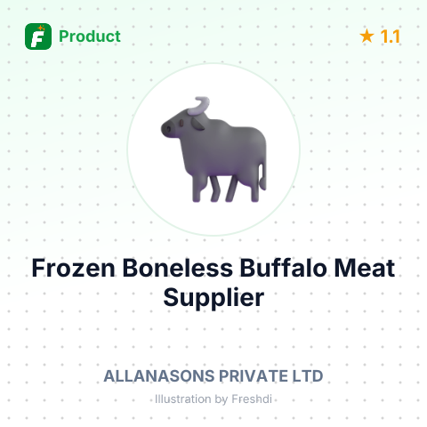 Frozen Boneless Buffalo Meat – summary card, no photo uploaded yet