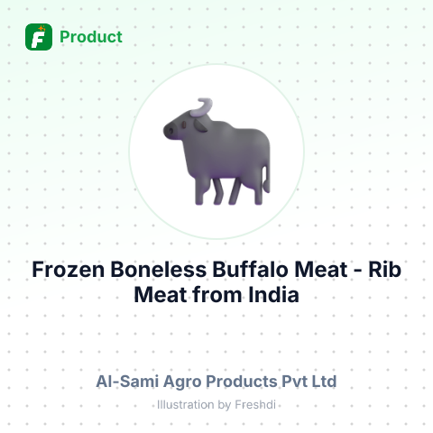 Frozen Boneless Buffalo Meat - Rib Meat – summary card, no photo uploaded yet