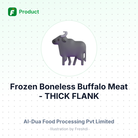 Frozen Boneless Buffalo Meat - THICK FLANK – summary card, no photo uploaded yet