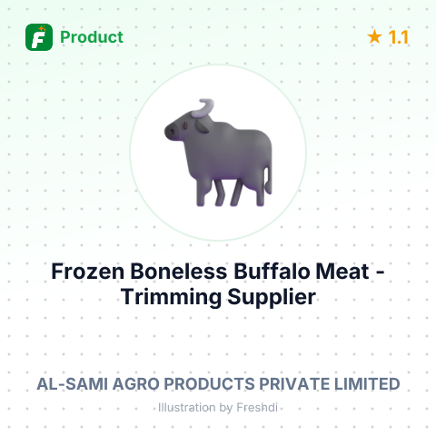 Frozen Boneless Buffalo Meat - Trimming – product summary card, no photo uploaded yet