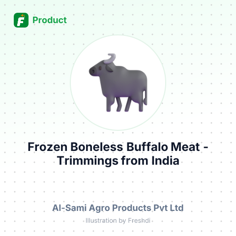 Frozen Boneless Buffalo Meat - Trimmings – summary card, no photo uploaded yet