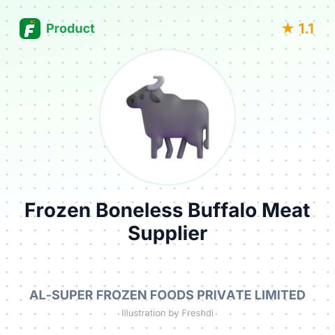 Frozen Boneless Buffalo Meat – summary card, no photo uploaded yet