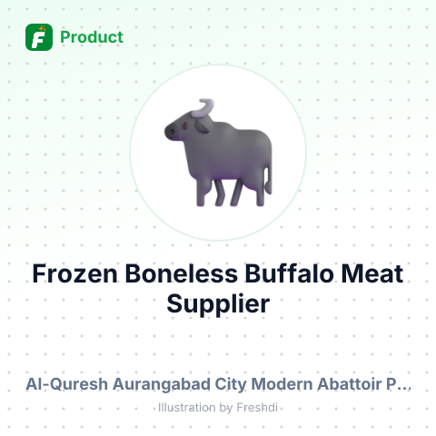 Frozen Boneless Buffalo Meat – summary card, no photo uploaded yet