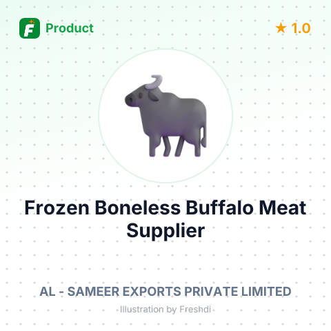 Frozen Boneless Buffalo Meat – summary card, no photo uploaded yet