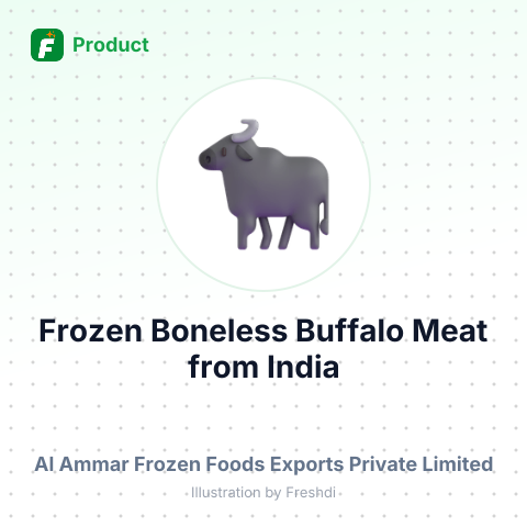 Frozen Boneless Buffalo Meat – summary card, no photo uploaded yet