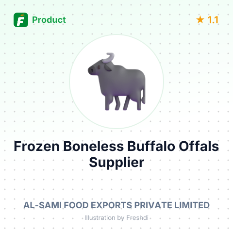 Frozen Boneless Buffalo Offals – summary card, no photo uploaded yet