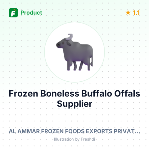 Frozen Boneless Buffalo Offals – summary card, no photo uploaded yet