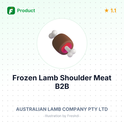 Frozen Boneless Lamb Shoulder Meat – summary card, no photo uploaded yet