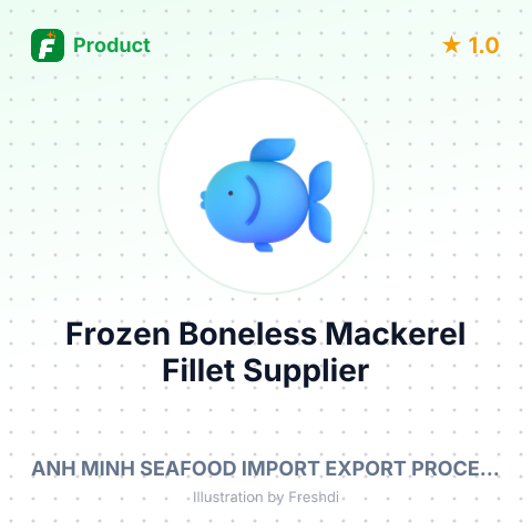 Frozen Boneless Mackerel Fillet (Scomber Scombrus) – summary card, no photo uploaded yet