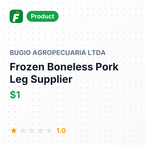 Frozen Boneless Pork Leg – summary card, no photo uploaded yet