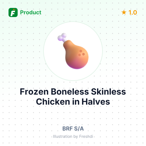 Frozen Boneless Skinless Chicken in Halves – summary card, no photo uploaded yet