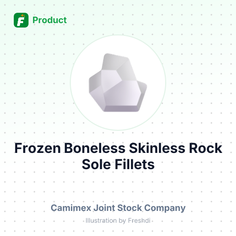 Frozen Boneless Skinless Rock Sole Fillets – summary card, no photo uploaded yet