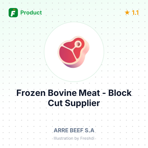 Frozen Bovine Meat - Block Cut – summary card, no photo uploaded yet