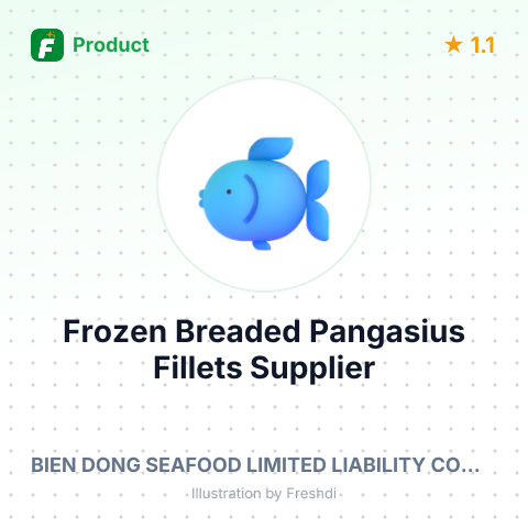 Frozen Breaded Pangasius Fillets – summary card, no photo uploaded yet