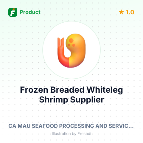 Frozen Breaded Whiteleg Shrimp – summary card, no photo uploaded yet