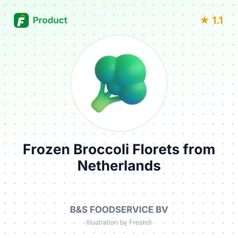 Frozen Broccoli Florets – summary card, no photo uploaded yet