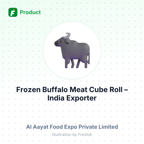 Frozen Buffalo Meat Cube Roll – summary card, no photo uploaded yet