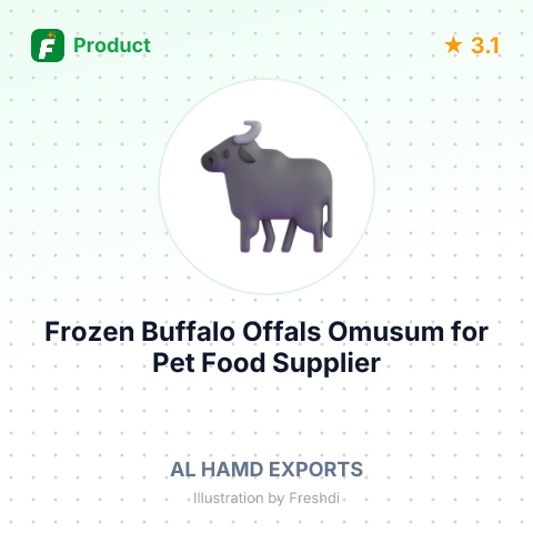 Frozen Buffalo Offals Omusum for Pet Food – summary card, no photo uploaded yet