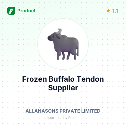 Frozen Buffalo Tendon (Hock Tendon) – summary card, no photo uploaded yet