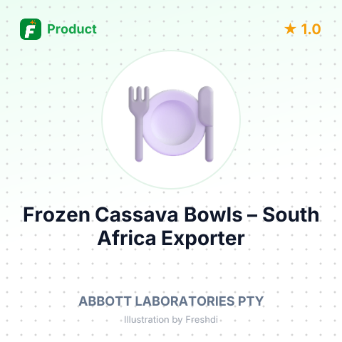Frozen Cassava (Manioc) Bowls – summary card, no photo uploaded yet