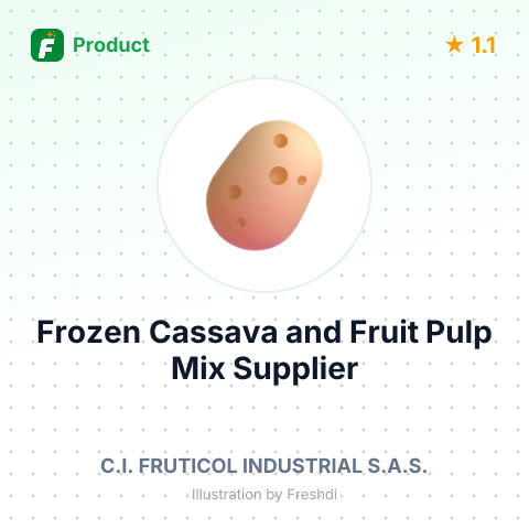 Frozen Cassava and Fruit Pulp Mix – summary card, no photo uploaded yet