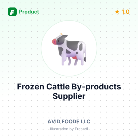 Frozen Cattle By-products (Rumen) – summary card, no photo uploaded yet