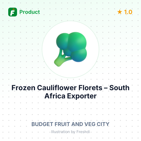 Frozen Cauliflower Florets – summary card, no photo uploaded yet