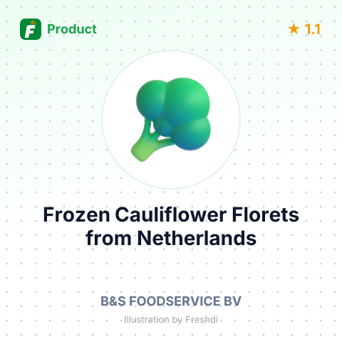 Frozen Cauliflower Florets – summary card, no photo uploaded yet