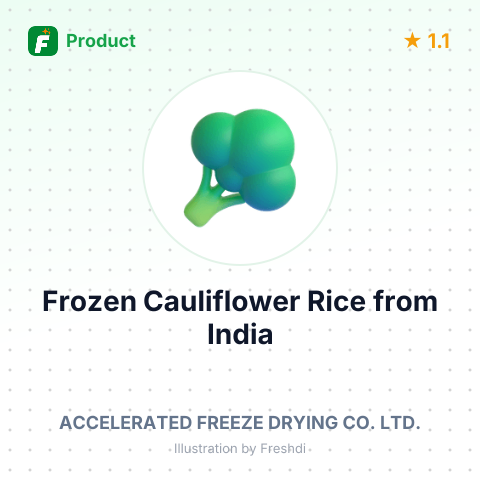 Frozen Cauliflower Rice – summary card, no photo uploaded yet