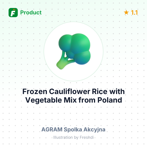 Frozen Cauliflower Rice with Vegetable Mix – summary card, no photo uploaded yet
