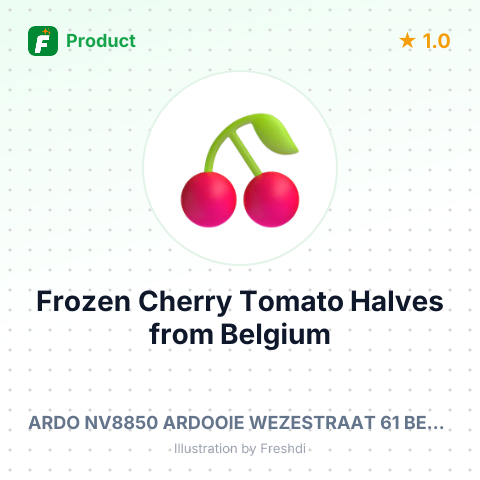 Frozen Cherry Tomato Halves – summary card, no photo uploaded yet