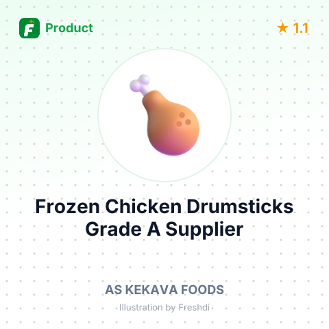 Frozen Chicken Drumsticks Grade A – summary card, no photo uploaded yet