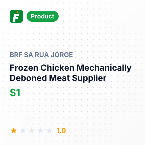 Frozen Chicken Mechanically Deboned Meat – summary card, no photo uploaded yet