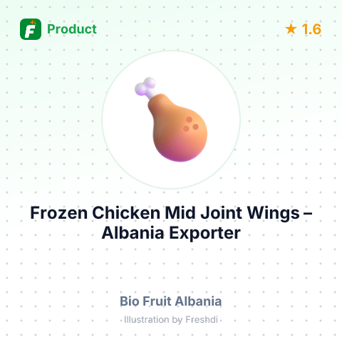 Frozen Chicken Mid Joint Wings – summary card, no photo uploaded yet