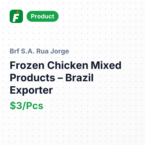Frozen Chicken Mixed Products – summary card, no photo uploaded yet