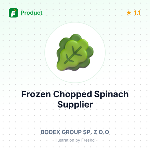 Frozen Chopped Spinach – summary card, no photo uploaded yet