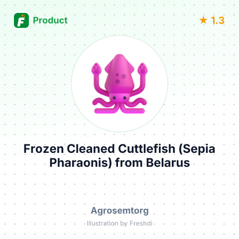 Frozen Cleaned Cuttlefish (Sepia Pharaonis) – summary card, no photo uploaded yet